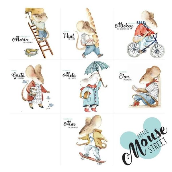 Wallstickers - Little Mouse Street