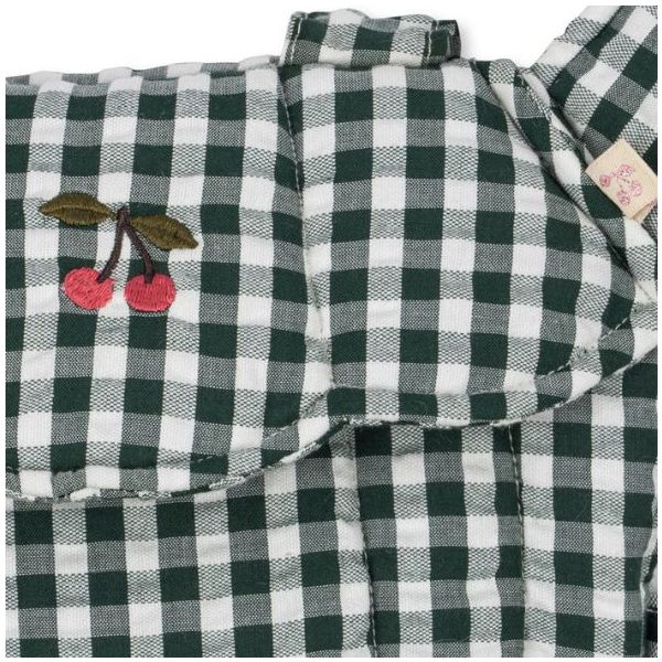 Porte-poupée - Carreaux Vert