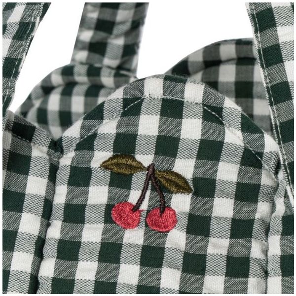 Couffin de poupée - Carreaux Vert