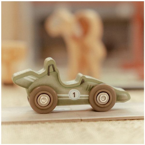 Circuit de voitures de course en bois