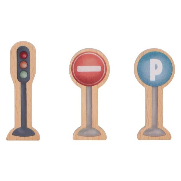 Circuit de voitures de course en bois