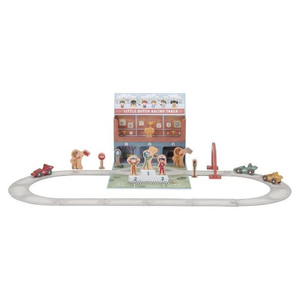 Circuit de voitures de course en bois