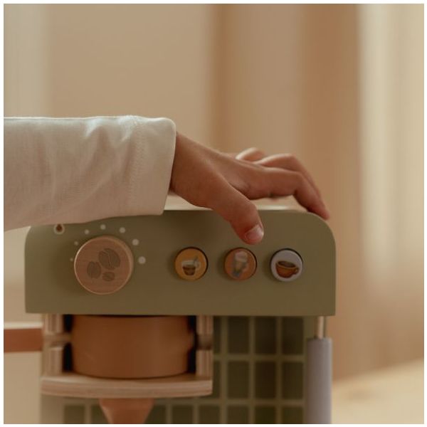 Wooden Coffee Machine - Green