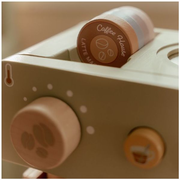 Wooden Coffee Machine - Green