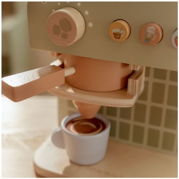 Wooden Coffee Machine - Green