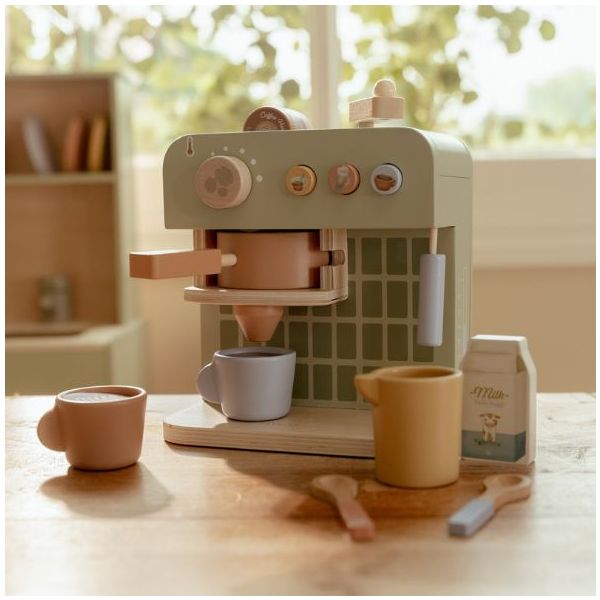 Wooden Coffee Machine - Green