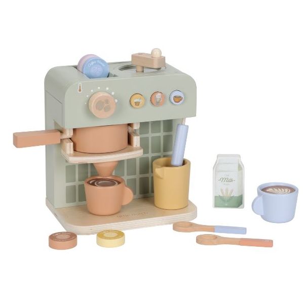 Wooden Coffee Machine - Green