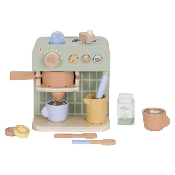Wooden Coffee Machine - Green