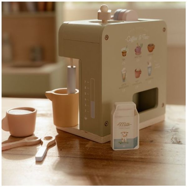 Wooden Coffee Machine - Green