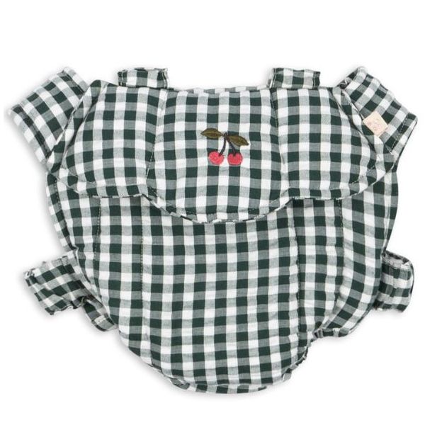 Porte-poupée - Carreaux Vert