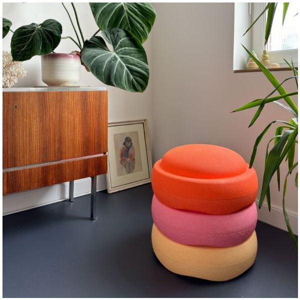 Stapelstein Grow Stacking Stone - Pastel Red