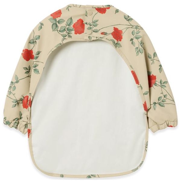 Long-Sleeved Bib - Roses