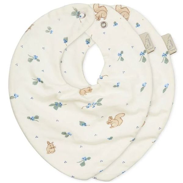 Set of 2 bandana bib - Blueberries