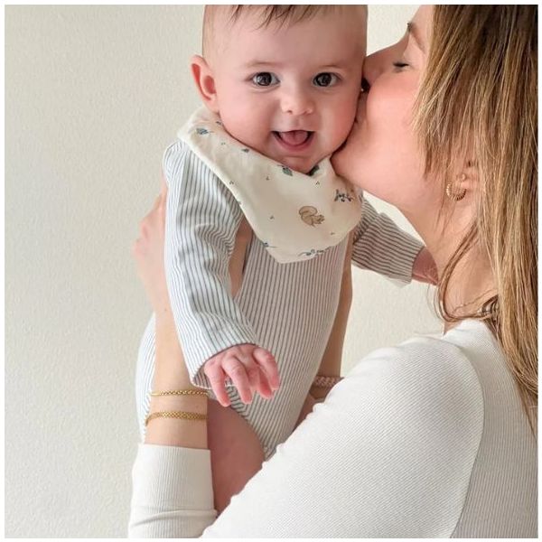 Set of 2 bandana bib - Blueberries