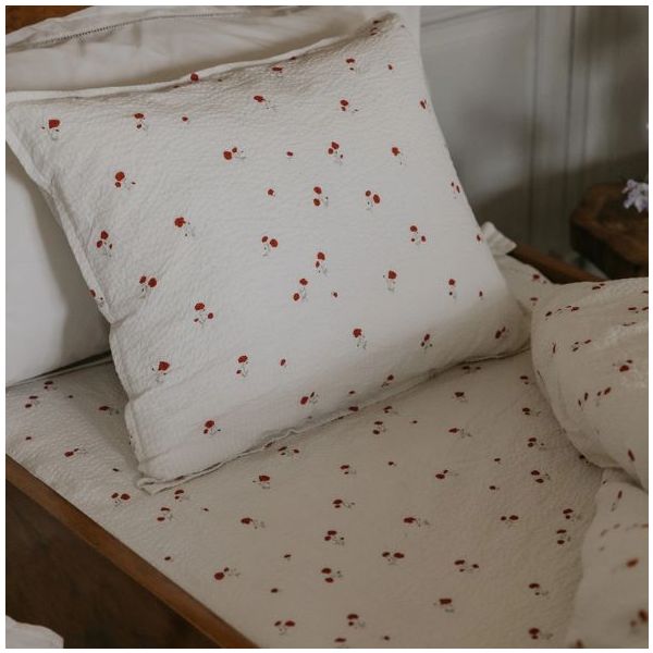 Drap housse Coton Gaufré 90 x 200 - Poppy