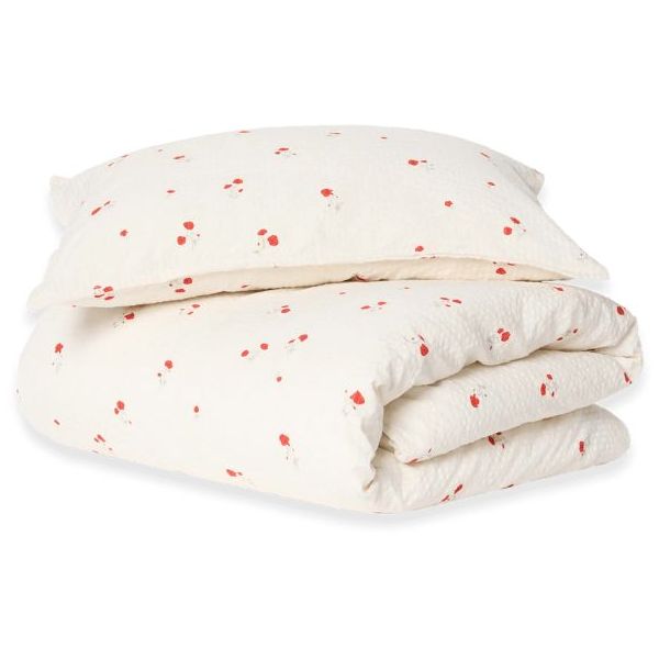 Seersucker Bed Linen 100 x 140 - Poppy
