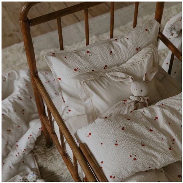 Seersucker Bed Linen 100 x 140 - Poppy
