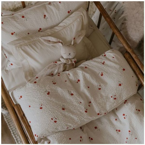 Seersucker Bed Linen 100 x 140 - Poppy