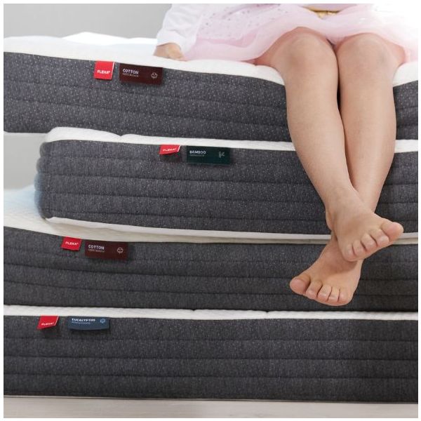 Matelas Mousse - Housse Coton - 90 x 200 cm