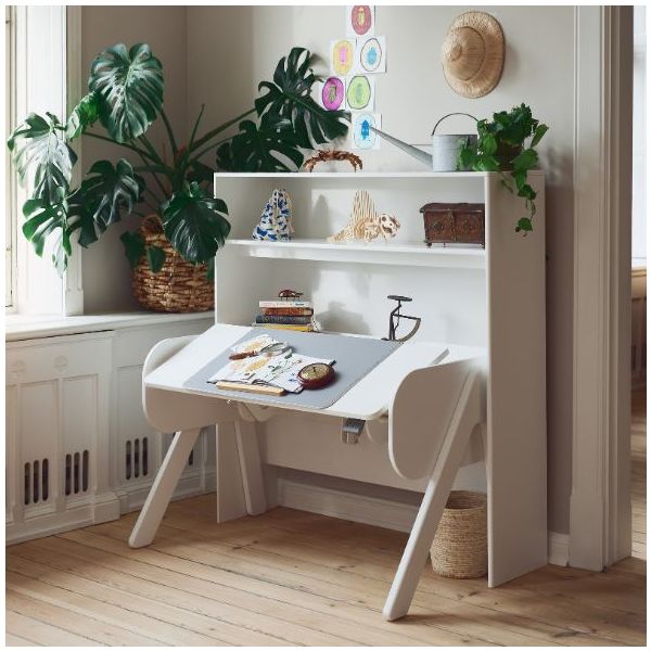 Tilting Desk WOODY - White