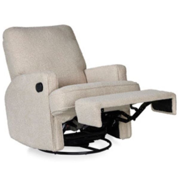 Fauteuil pivotant à bascule et inclinable électrique - Taupe