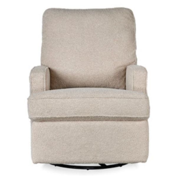Fauteuil pivotant à bascule et inclinable électrique - Taupe