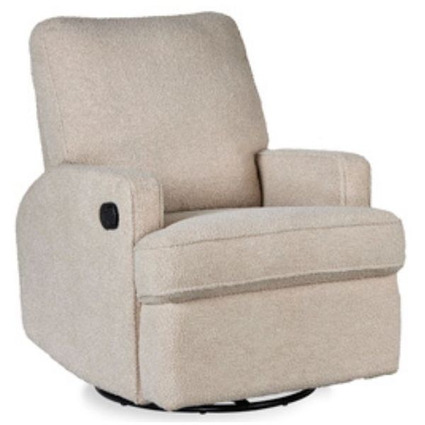 Fauteuil pivotant à bascule et inclinable électrique - Taupe