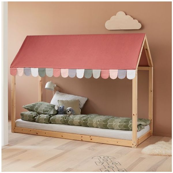 Lit Cabane Cottage 90 x 200 cm - Bois Brut