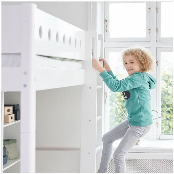 Lit mezzanine maxi White 90 x 200 cm - Blanc / Blanc