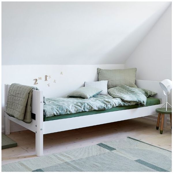 White Single Bed 90x200cm - White
