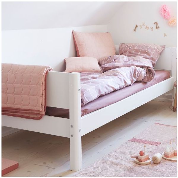 White Single Bed 90x200cm - White