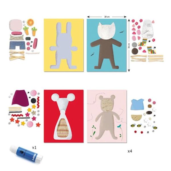 Coffret Premiers Collages - Animaux et Dressing