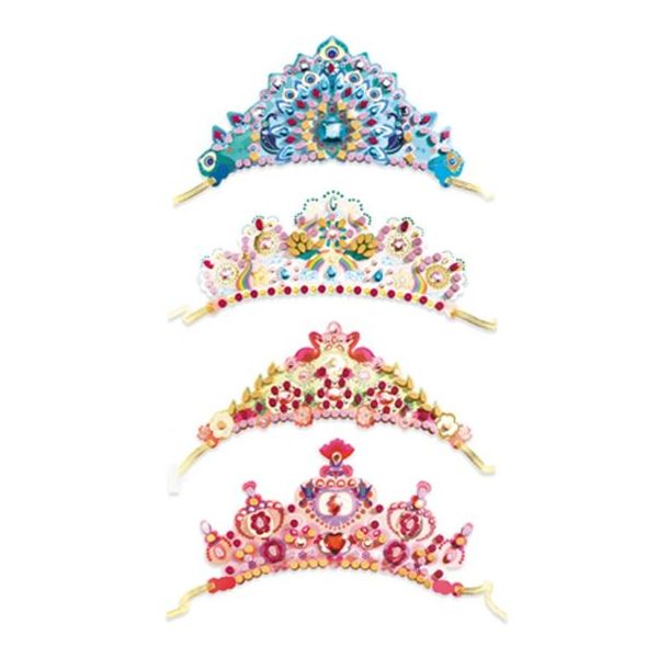 Diadèmes de princesse en mosaïques à décorer