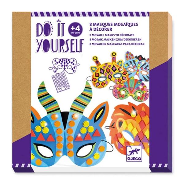 Mosaic Masks - Jungle Animals