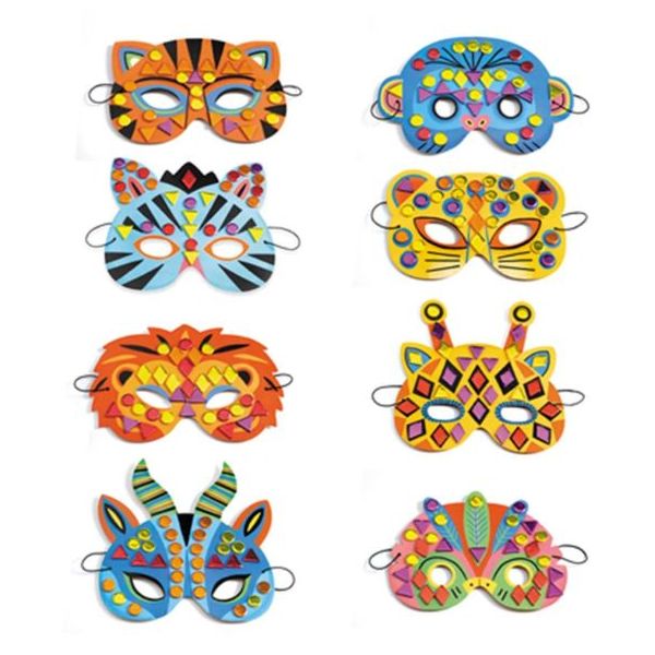 Mosaic Masks - Jungle Animals