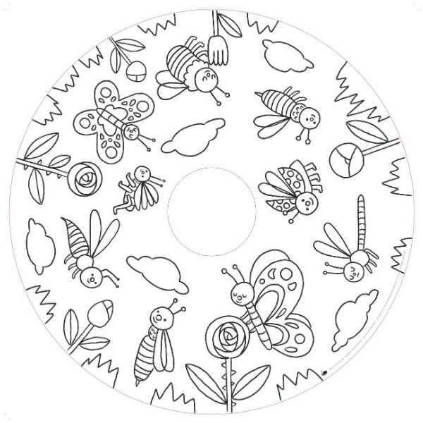 Recharge de 10 pages illustrées Drawin'table® édition Home & Imagin’table® - Au Jardin - Dès 2 ans