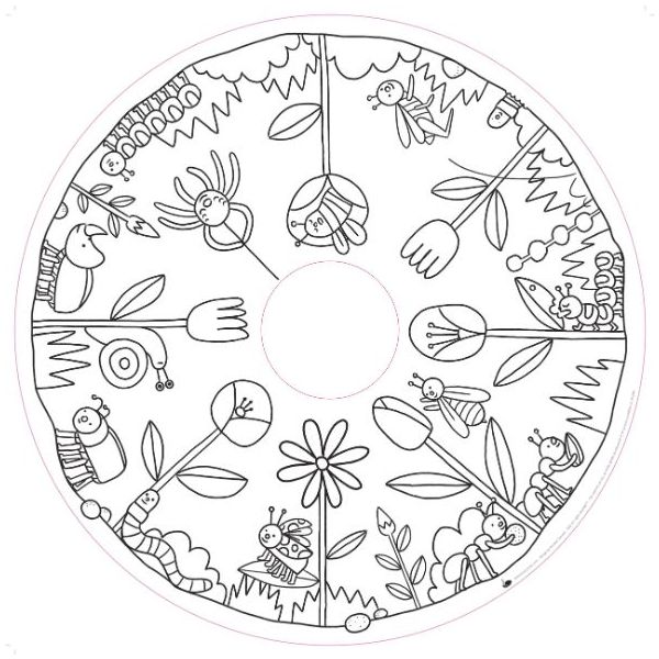 Recharge de 10 pages illustrées Drawin'table® édition Home & Imagin’table® - Au Jardin - Dès 2 ans