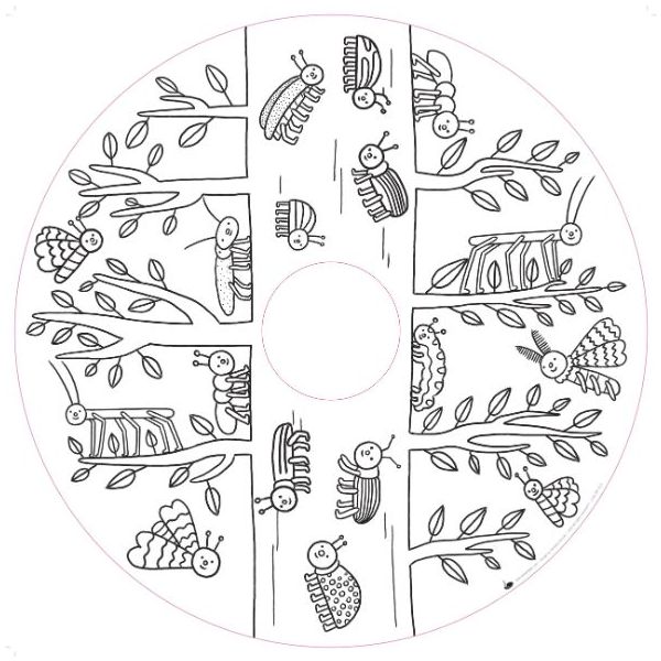 Recharge de 10 pages illustrées Drawin'table® édition Home & Imagin’table® - Au Jardin - Dès 2 ans