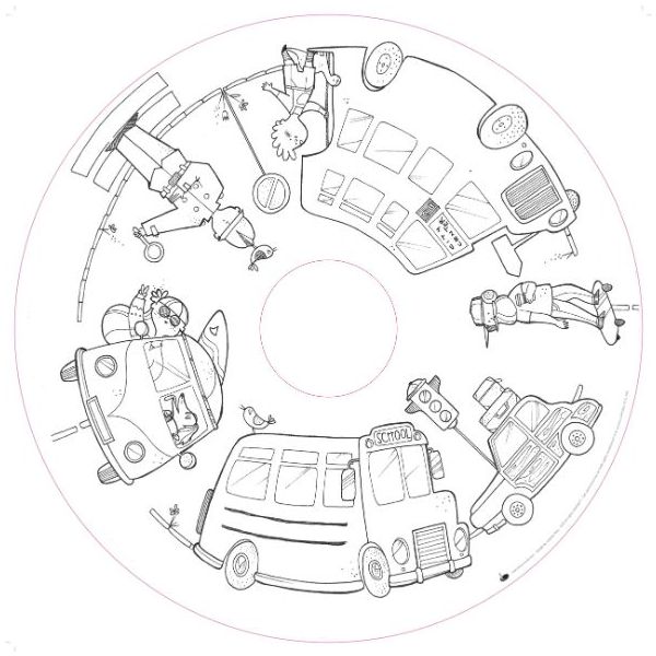 Recharge de 10 pages illustrées Drawin'table® édition Home & Imagin’table® - En Ville - Dès 4 ans