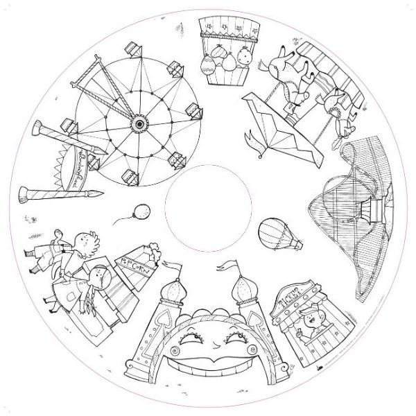 Recharge de 10 pages illustrées Drawin'table® édition Home & Imagin’table® - En Ville - Dès 4 ans