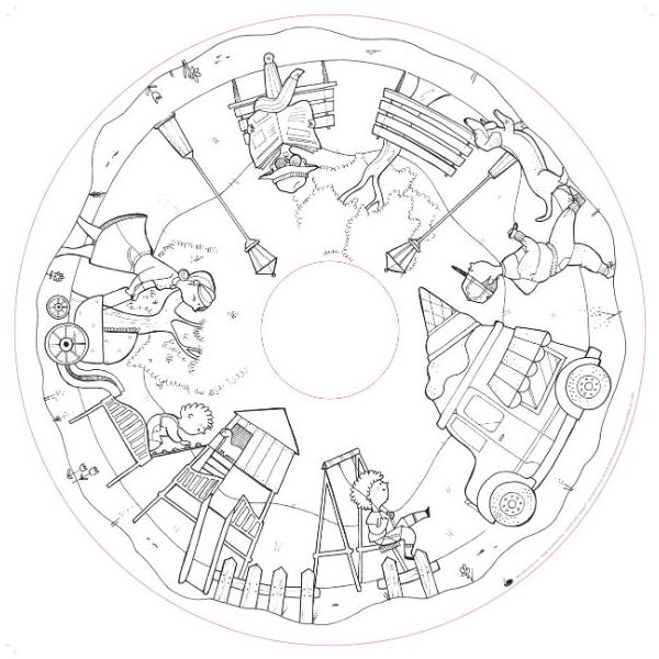 Recharge de 10 pages illustrées Drawin'table® édition Home & Imagin’table® - En Ville - Dès 4 ans