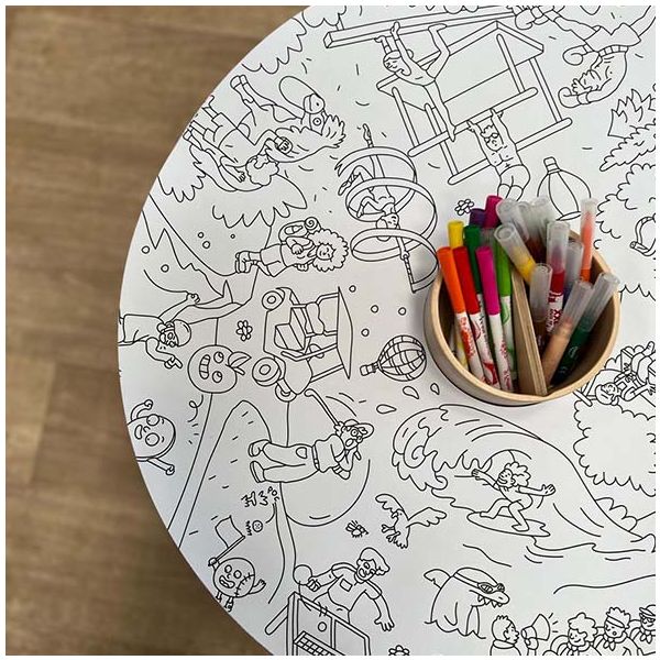 Recharge de 20 pages illustrées Drawin'table x OMY - Édition Home