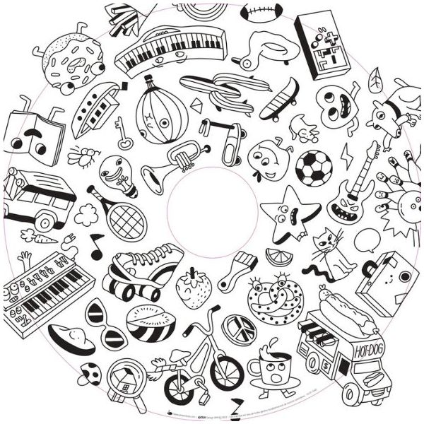 Refill of 10 Illustrated Sheets for Drawin'table® - XXL Edition - OMY® - Objects & Imagination Play - From 4 Years