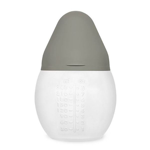 Biberon anti-colique en silicone BibRond 240 ml - Kaki