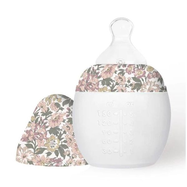 Biberon anti-colique en silicone BibRond 150 ml - Liberty Honey Dew Rose