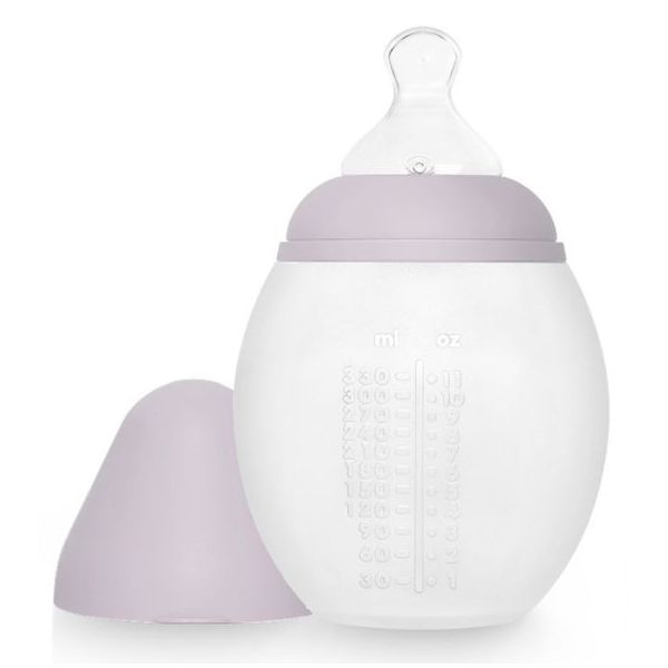 Biberon anti-colique en silicone BibRond 330 ml - Lilas