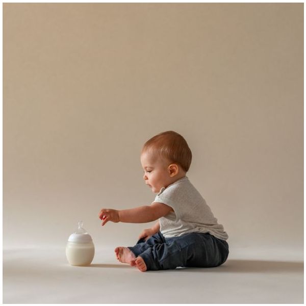 Biberon anti-colique en silicone BibRond 150 ml - Milk