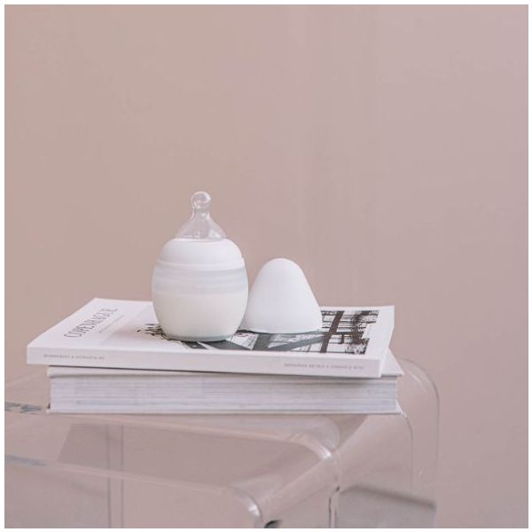 Biberon anti-colique en silicone BibRond 150 ml - Milk