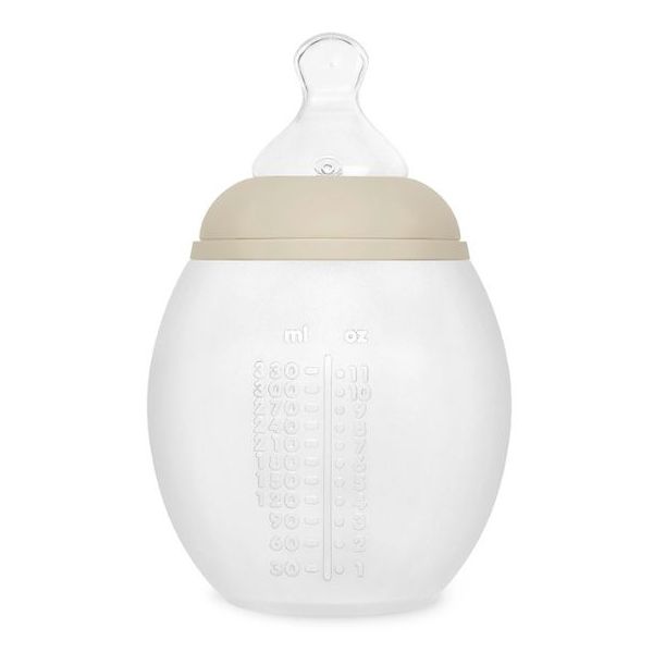 Biberon anti-colique en silicone BibRond 330 ml - Sable