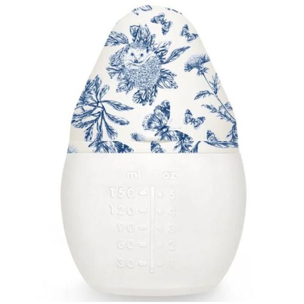 Babyflaschen & Kuscheltier Geschenkset - Tartine et Chocolat - Toile de Jouy Blau